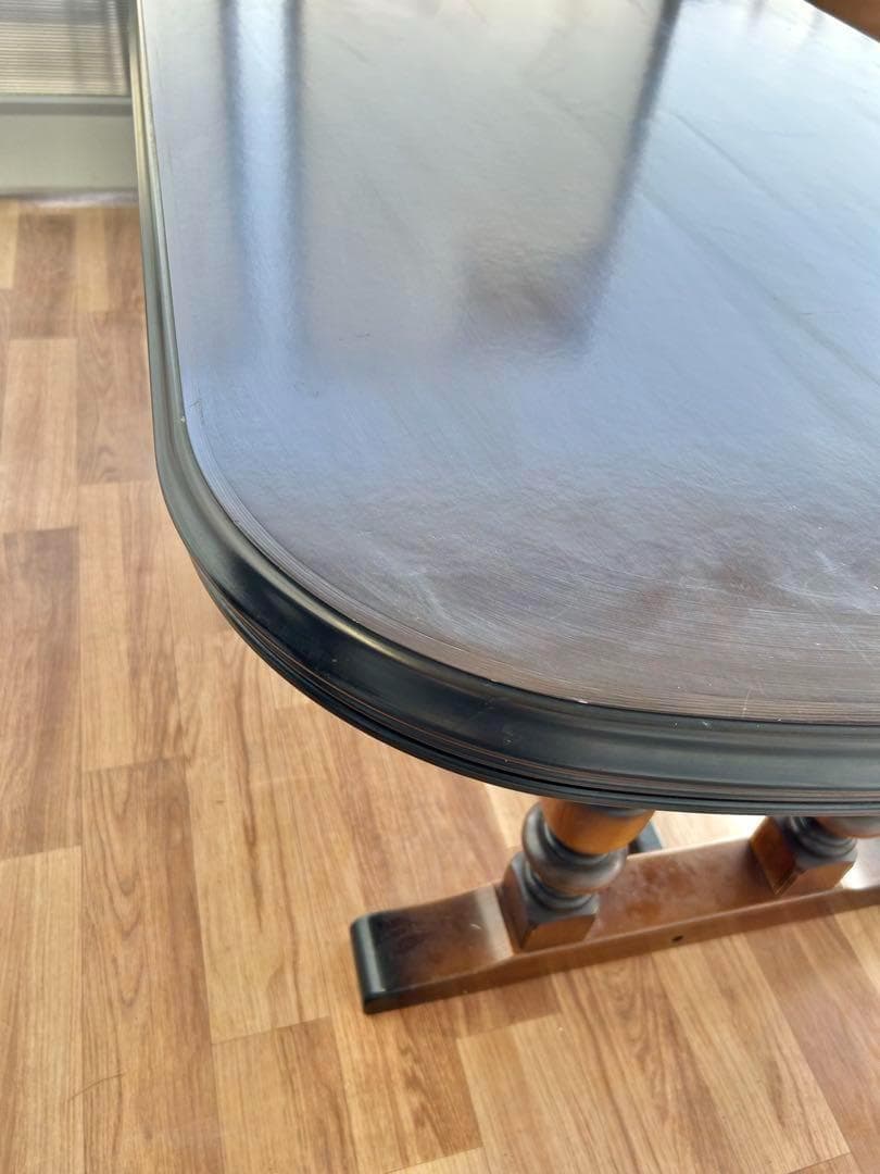 600 カリモク　コロニアル ダイニング テーブル 幅165 重厚 デスク　b