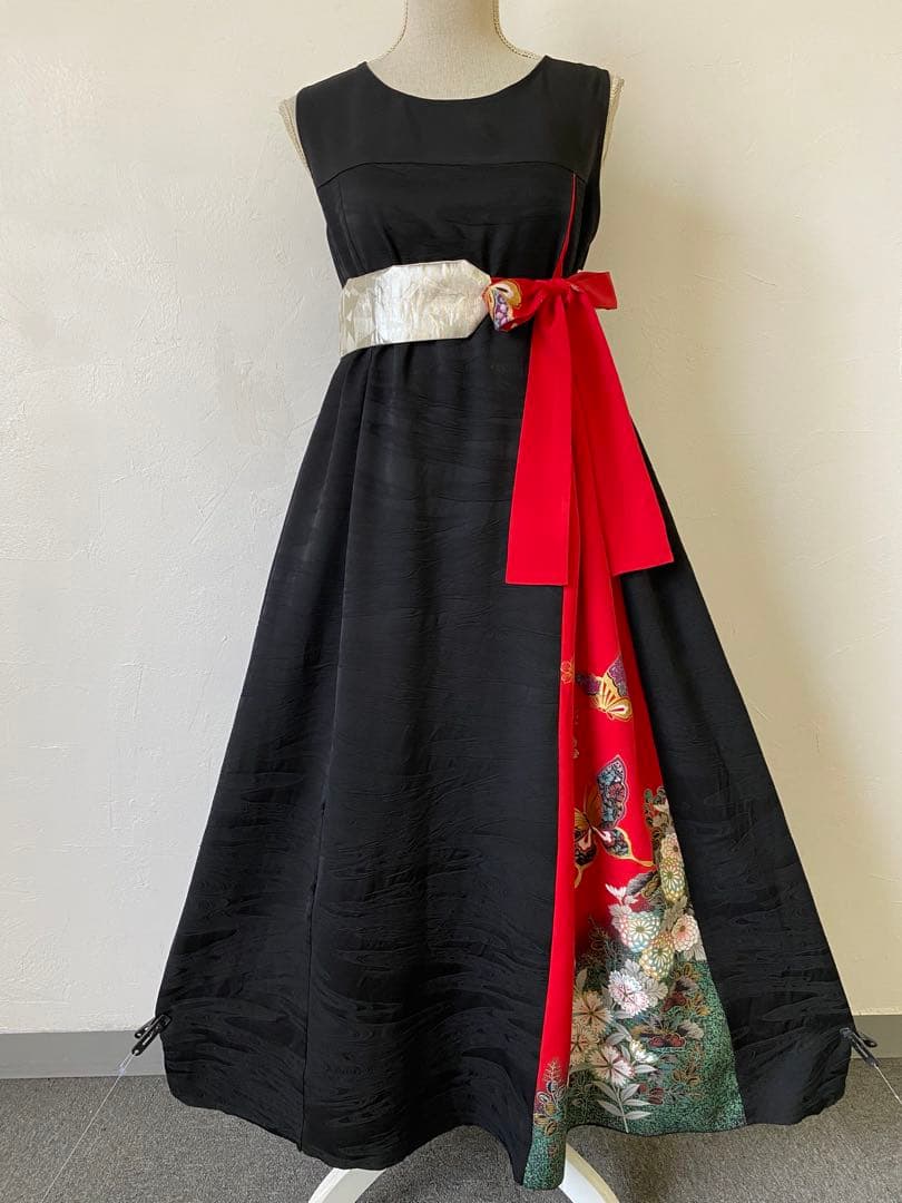 3247 着物　リメイク　ドレス　ワンピース