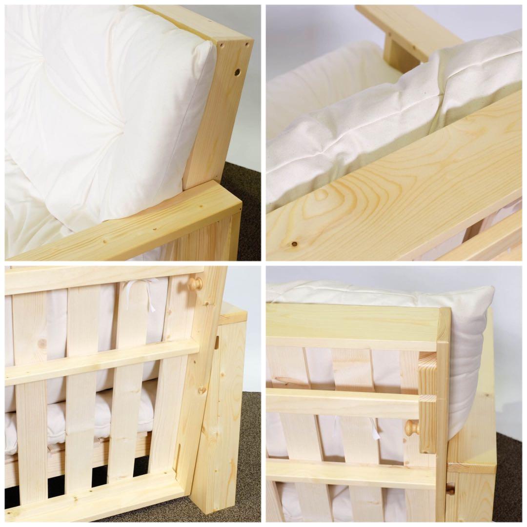 G 新品 北欧パイン ソファベッド セミダブル すのこベッド すのこ カントリー