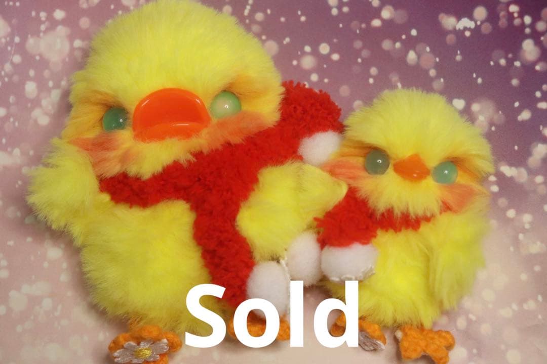 アヒル　ブローチ　編みぐるみ　ハンドメイド アクセサリー