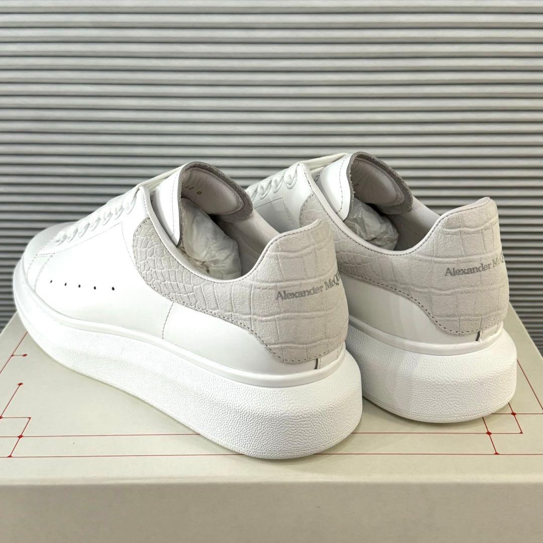 【新品 26cm】アレキサンダーマックイーン 正規品 クロコ型押し スニーカー
