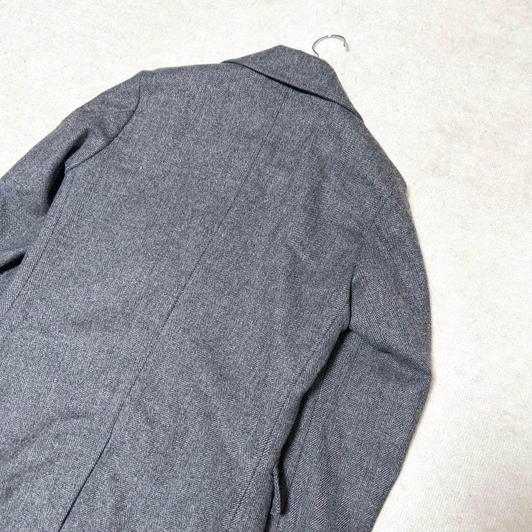 希少　マッキントッシュロンドン　ダブルブレストチェスターコート　ヘリンボーン
