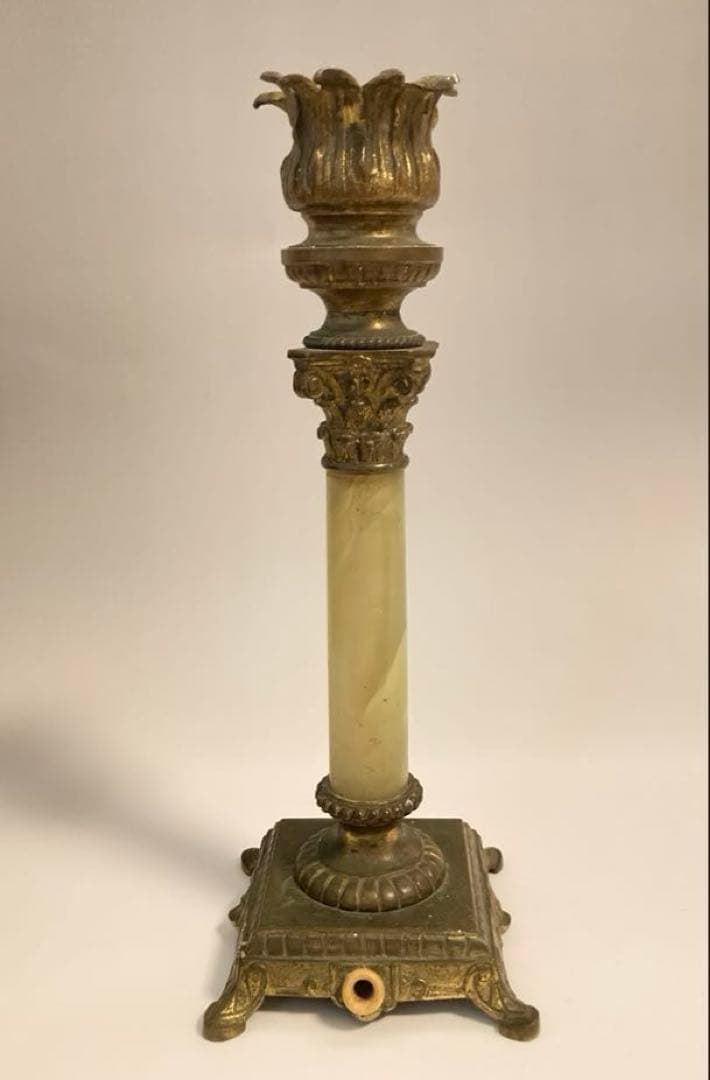 フランス　ナポレオン3世　アンティークランプ　燭台　スタンド　土台のみ