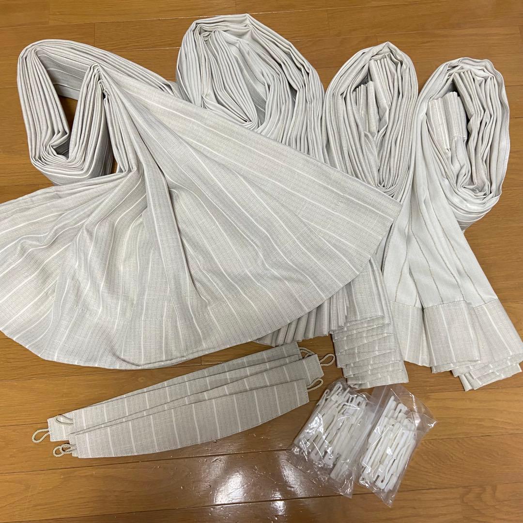 防炎ウォッシャブルカーテン 4本セット