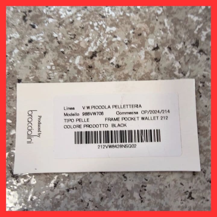 【新品未使用】ヴィヴィアンウエストウッド二つ折り財布　988VW706　ブラック