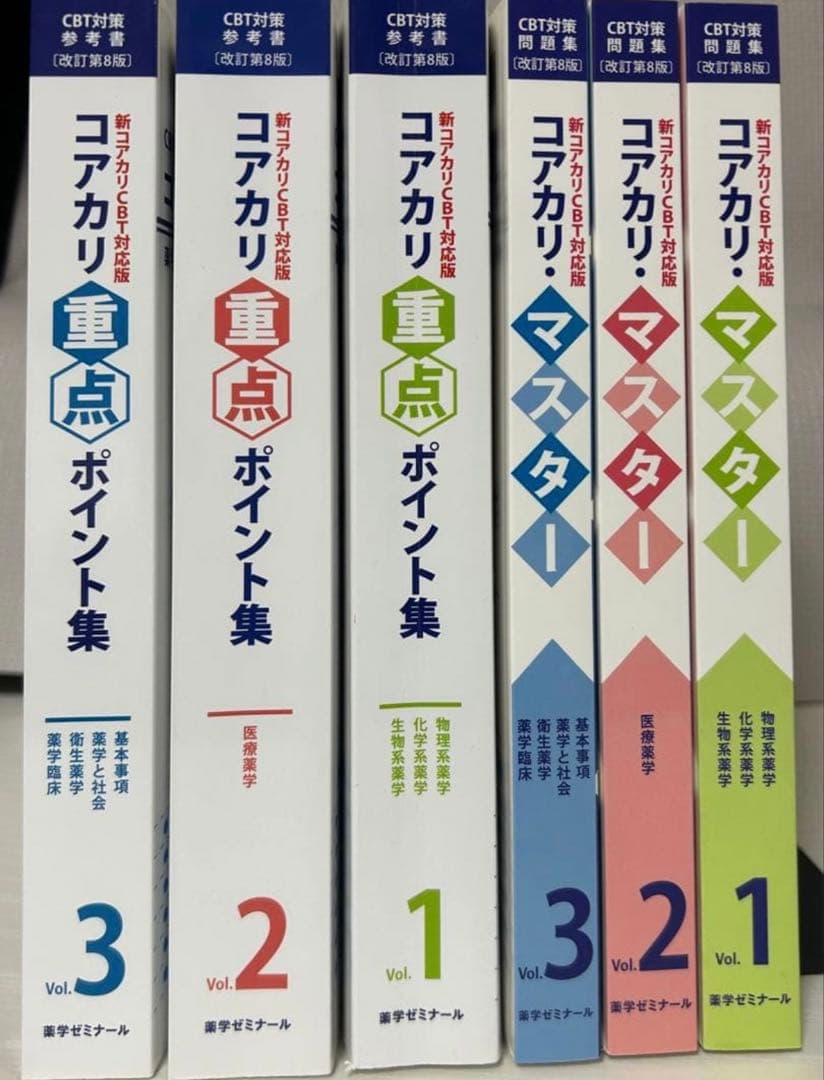 【本日限定価格】コアカリ重点ポイント集 ・コアカリマスター改訂第8版6冊セット