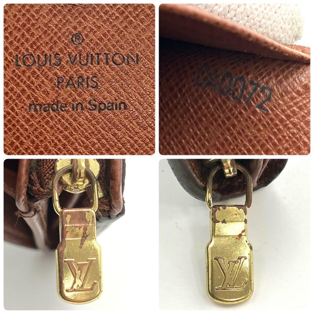 正規品 ルイヴィトン 二つ折り財布 トレゾール モノグラム L字ファスナー