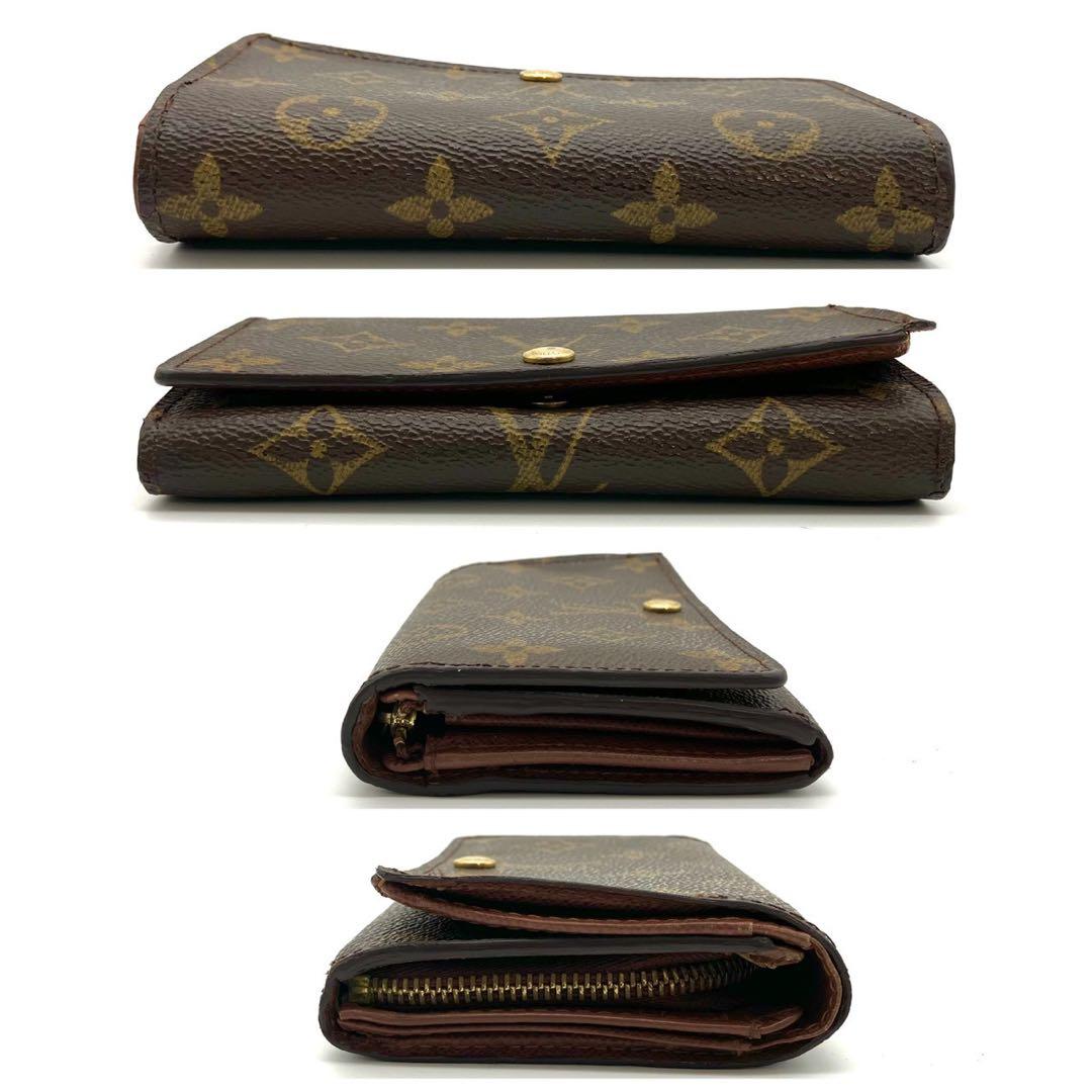 正規品 ルイヴィトン 二つ折り財布 トレゾール モノグラム L字ファスナー