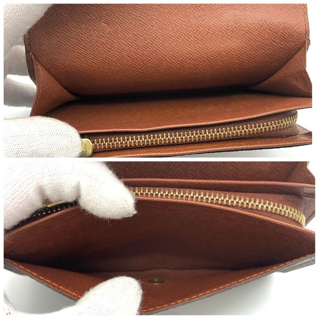 正規品 ルイヴィトン 二つ折り財布 トレゾール モノグラム L字ファスナー