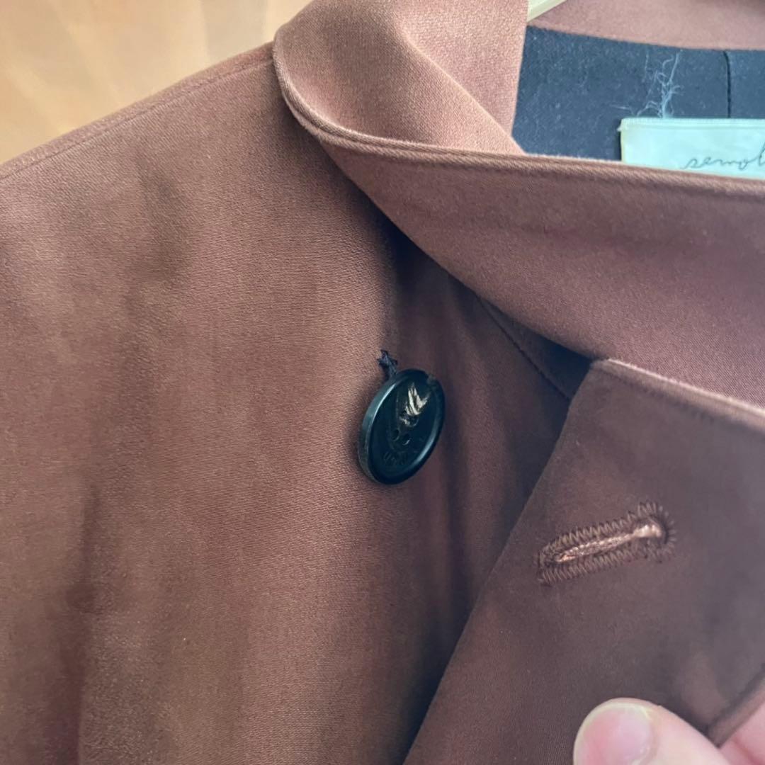 semoh セモー　Moleskin Double Breasted Coat