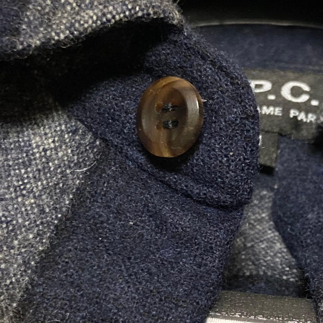 APC　アーペーセー　オンブレチェックシャツ　Mサイズ　Lサイズ相当