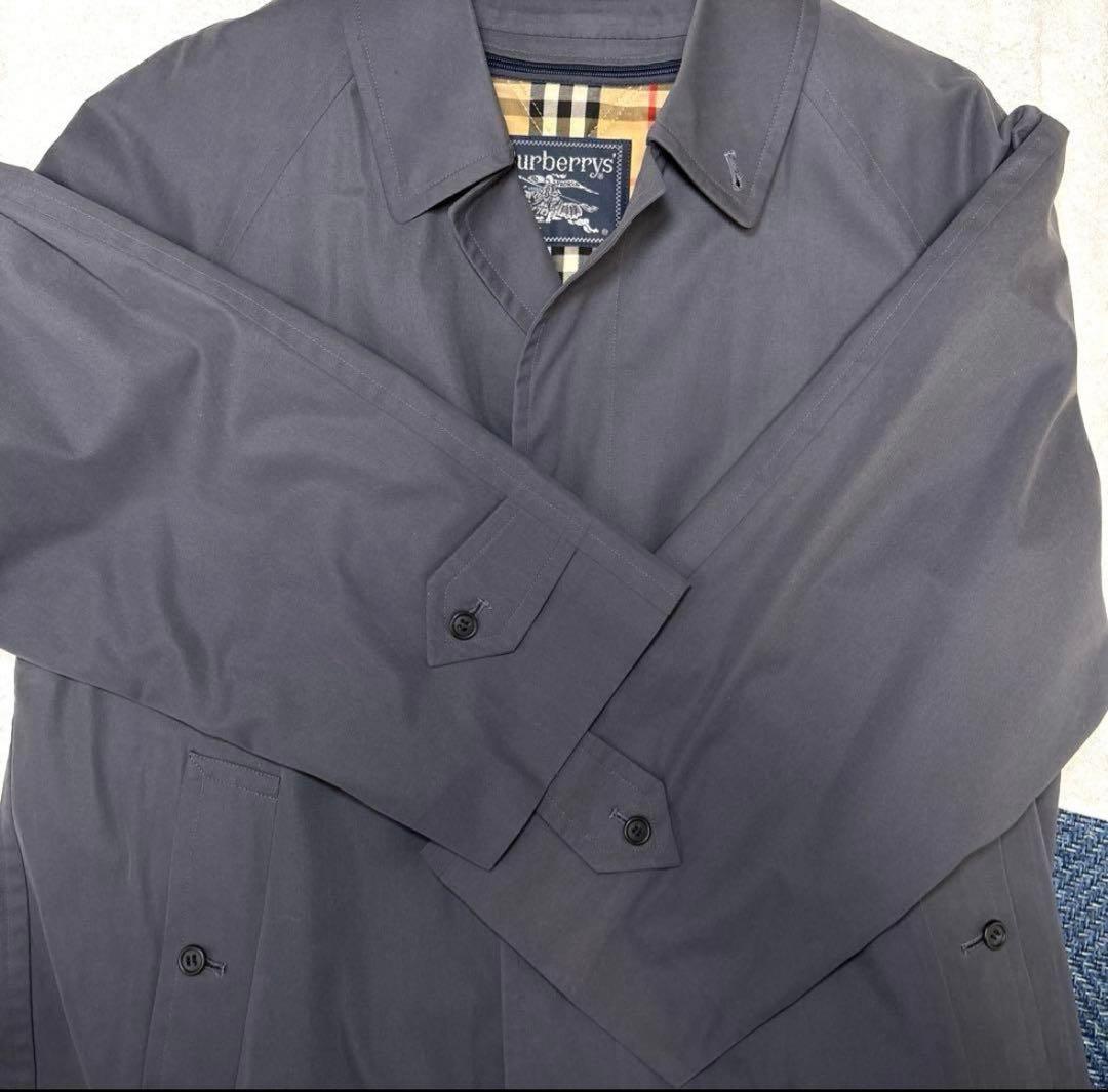 Burberry ステンカラーコート ライナー付 ノバチェック グレー　アウター