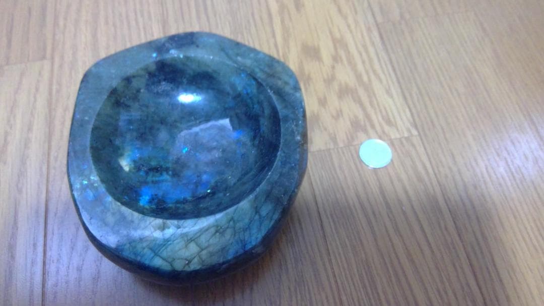 ラブラドライト置物　パワーストーン置物