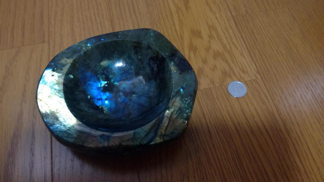 ラブラドライト置物　パワーストーン置物