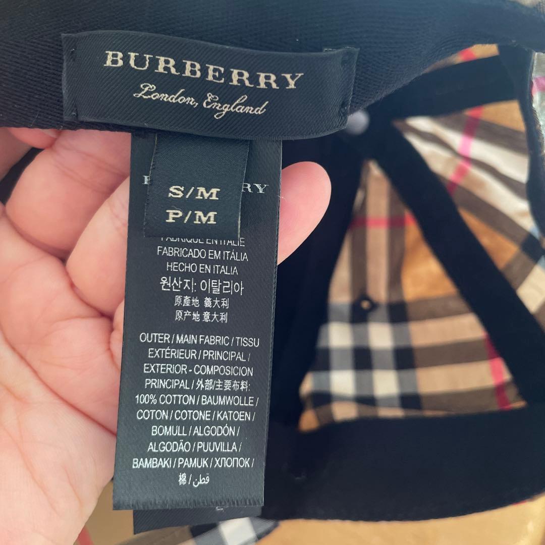 バーバリー チェック柄 ベースボールキャップ