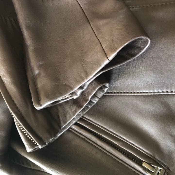 UNTITLED アンタイトル　ラムレザージャケット焦茶