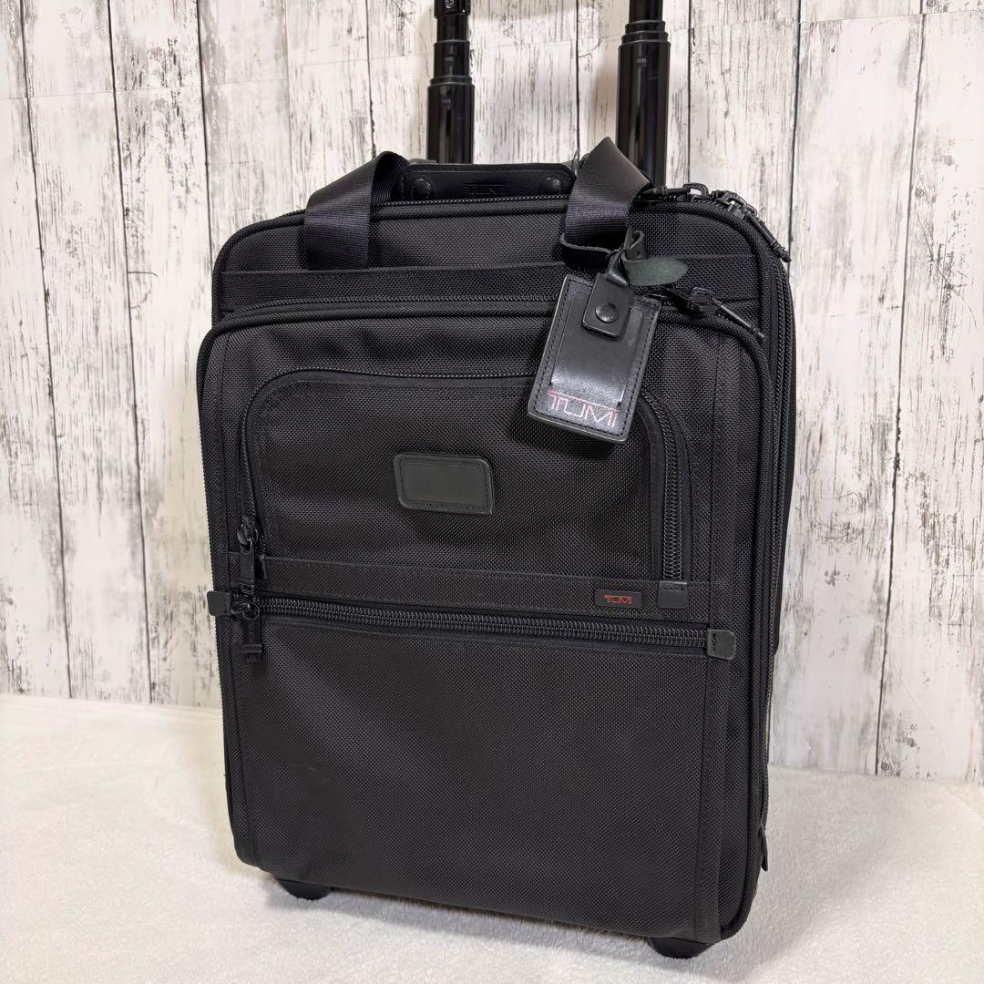 TUMI PCポーチ付き キャリーケース トラベルバッグ 2輪 出張 タイヤ良好