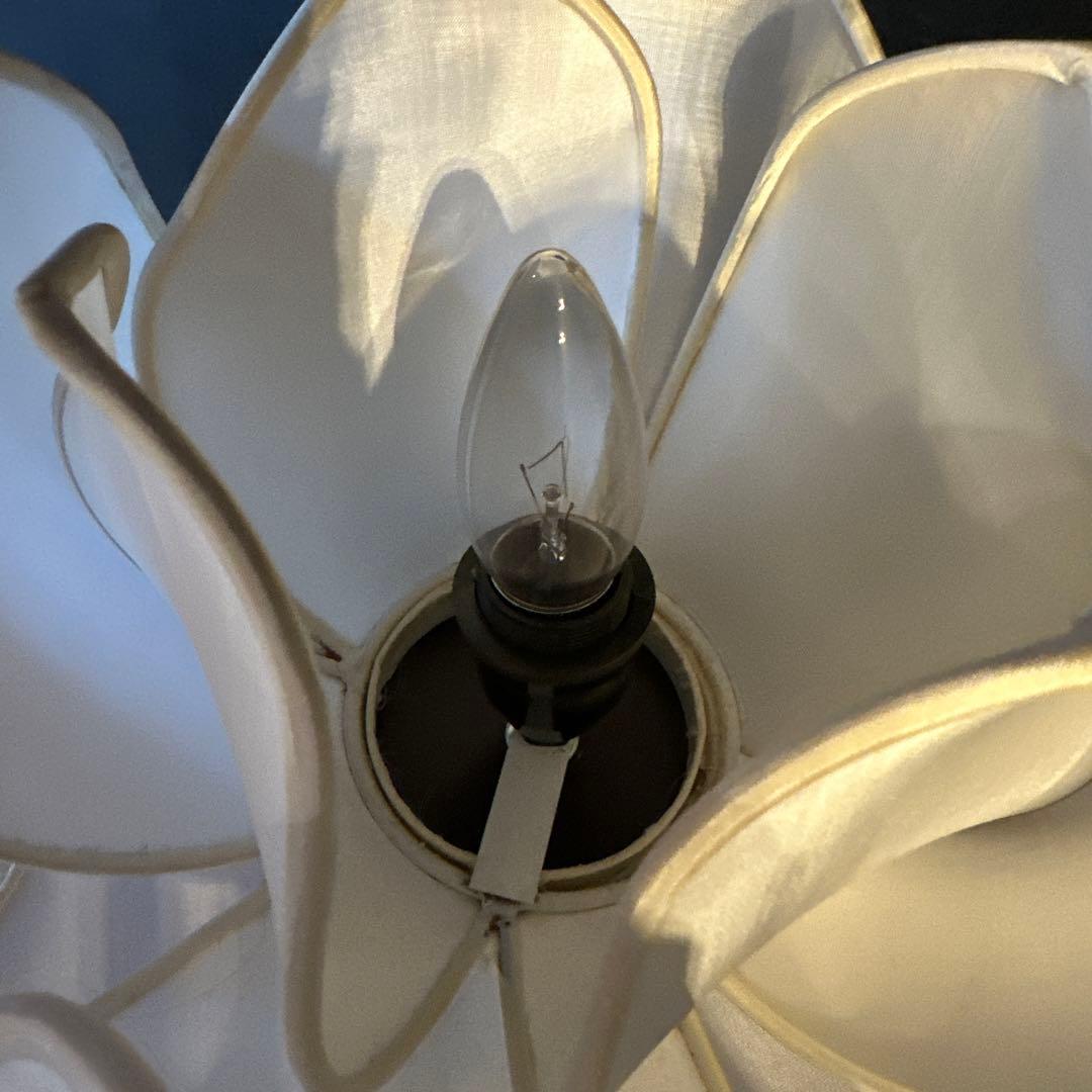 蓮の花デザイン フロアスタンド　白紫　2台セット