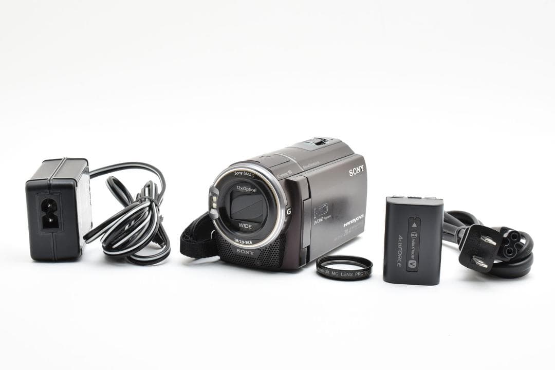 【美品】SONY Handycam HDR-CX590V ボルドーブラウン