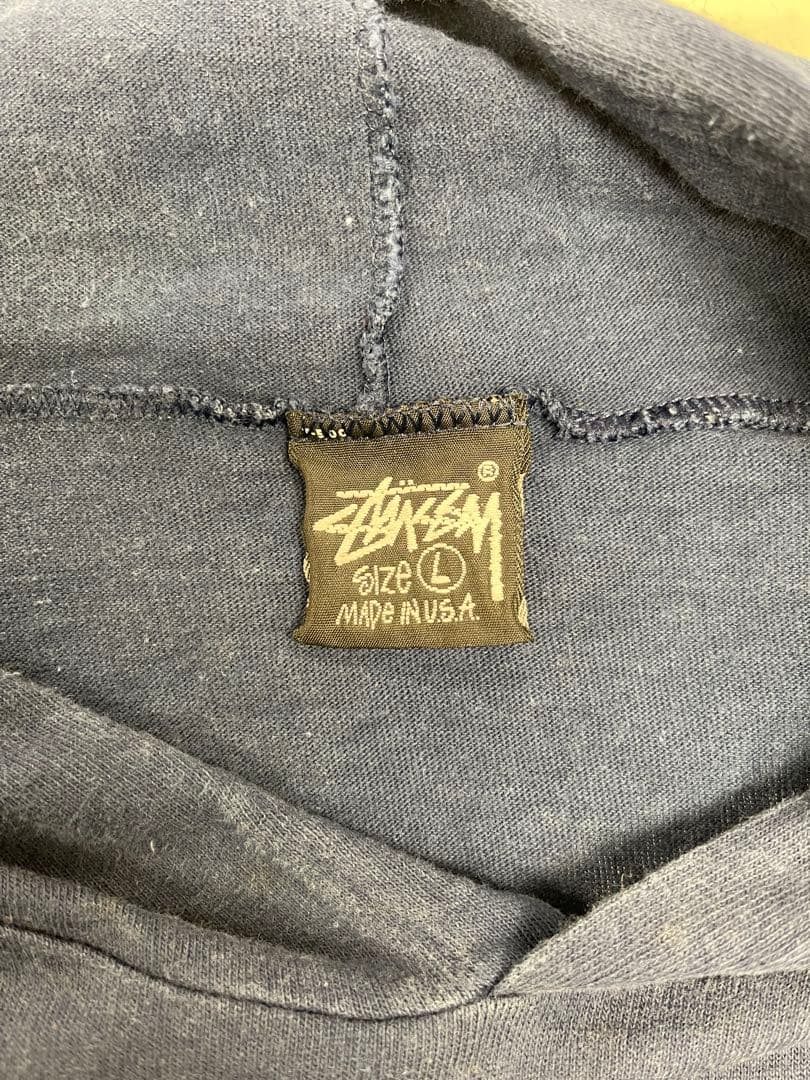 オールドStussy 80s Tフーディー フード付 黒タグ 送料込み！