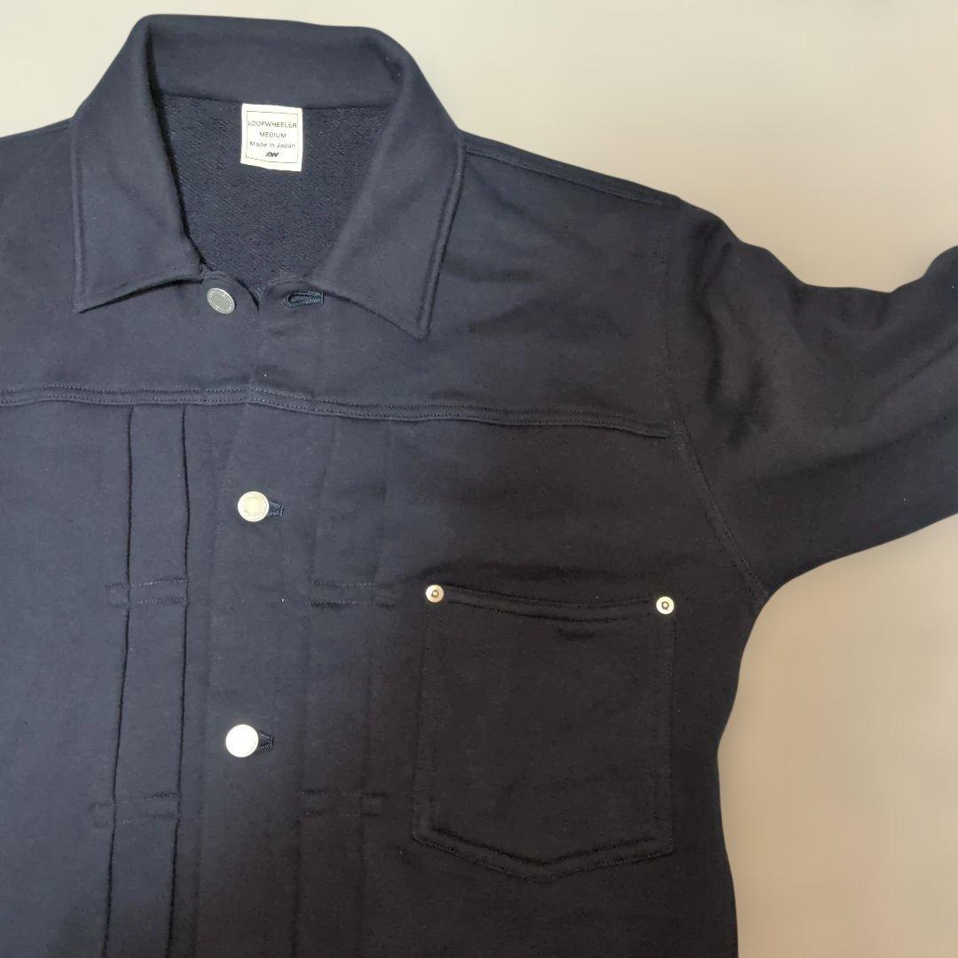 LOOPWHEELER ネイビー トラッカージャケット M
