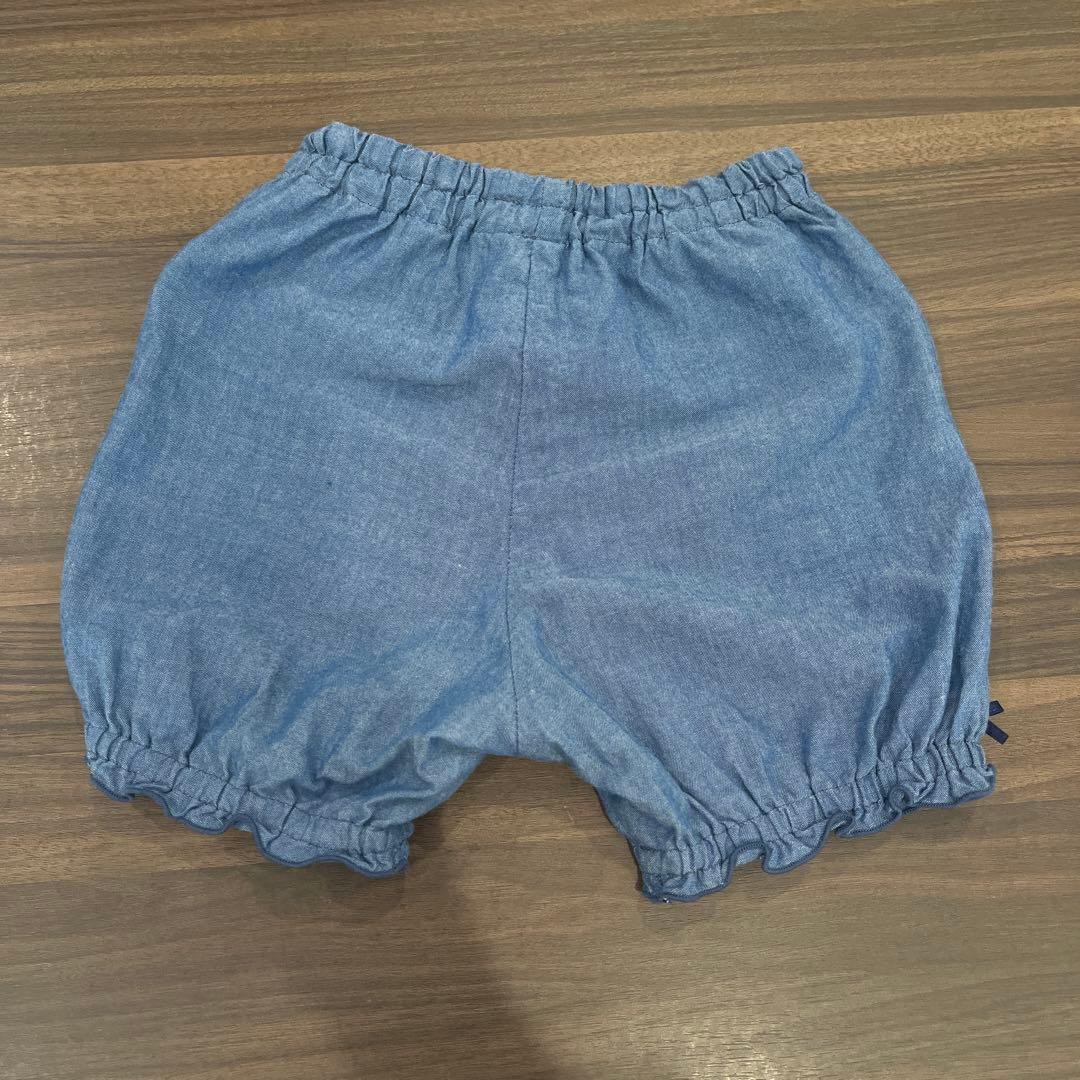 familiar ファミリア3点セットジャンパースカート　ブラウス パンツ 80