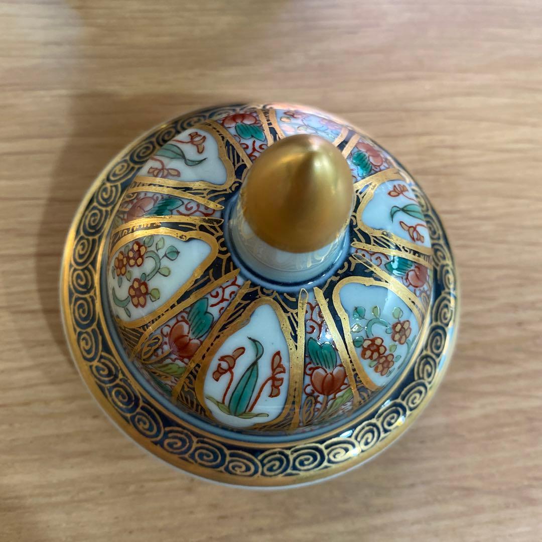 貴玉製　古伊万里更紗　沈香壺