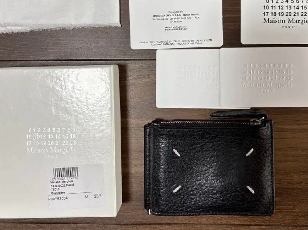 週末限定価格　メゾンマルジェラ　 マネークリップ　二つ折り財布