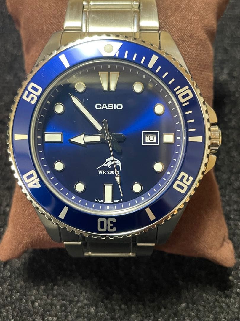 【CASIO】カシオ MDV-106 カジキ ダイバー WR200M 青/青