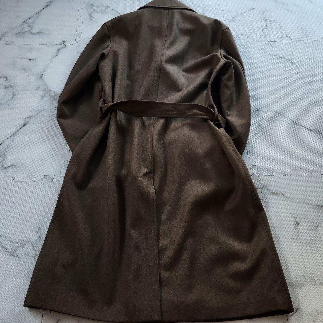 最高級イタリア製✨dunhill トレンチコート ウール ベルト ロング