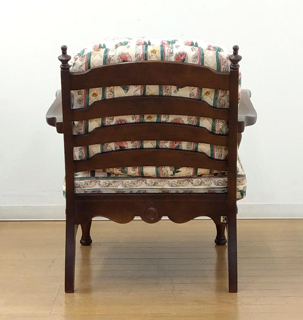 木部 美品 キツツキ ブナ材 アームチェア パーソナルチェア インテリアチェア