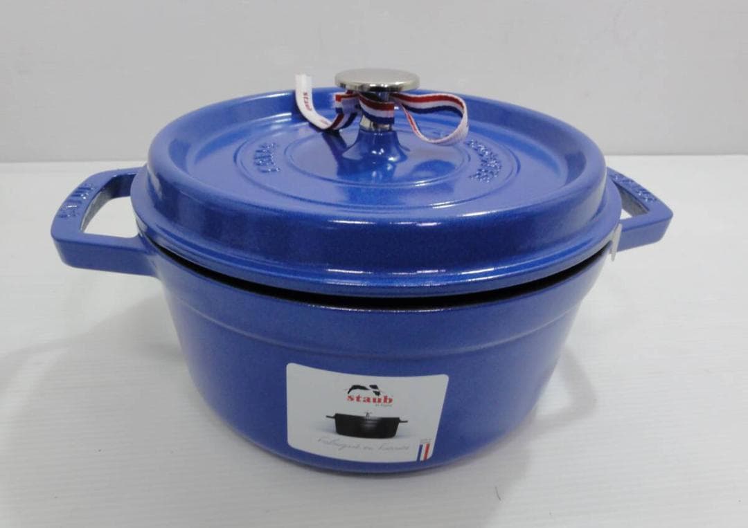 STAUB ストウブ ピコ・ココット ラウンド 22cm ブルーベリー ホーロー