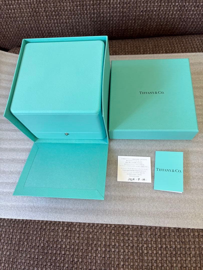 現行品 美品Tiffanyティファニー　バングルケース　空箱　セット