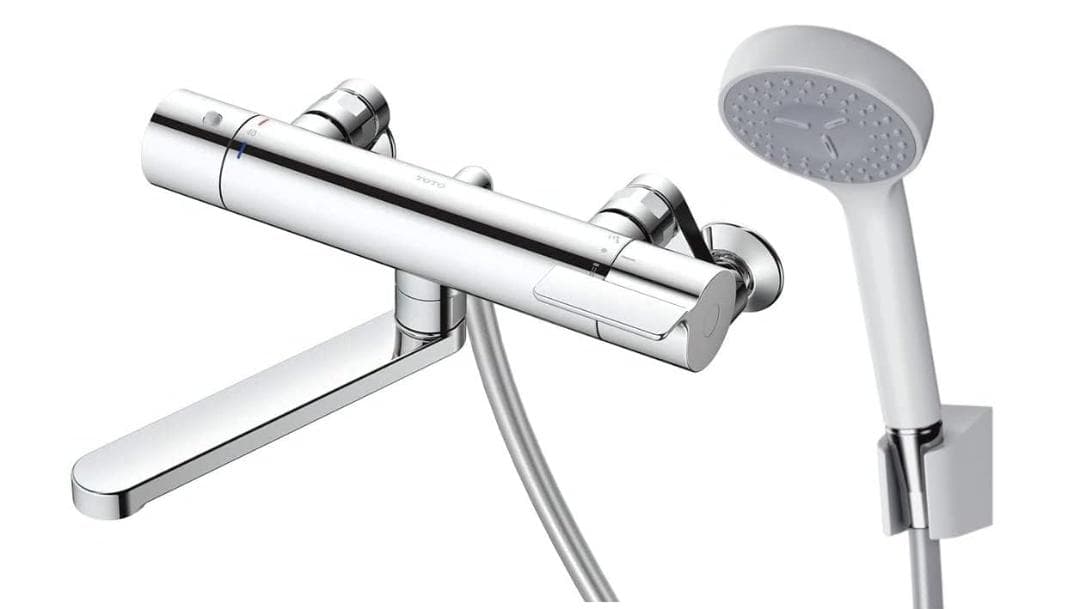 TOTO 浴室用 壁付サーモスタット混合栓 シャワー TBV03401J1