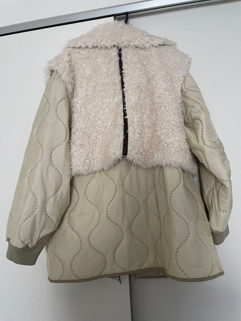ジャケット・アウター ameri vintage Boa VEST SET QUILTING COAT