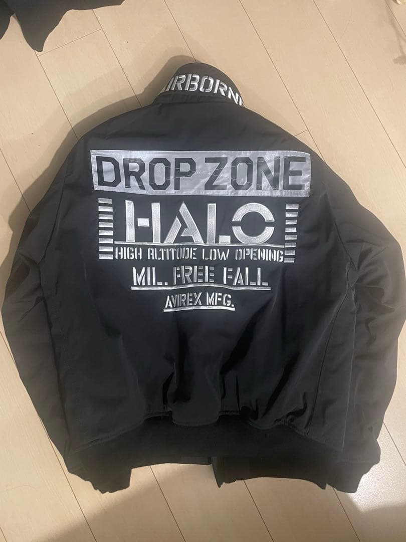 AVIREX AMC MA-1 MOD フライトジャケット HALO