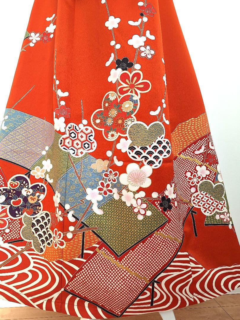 着物リメイクワンピース3666