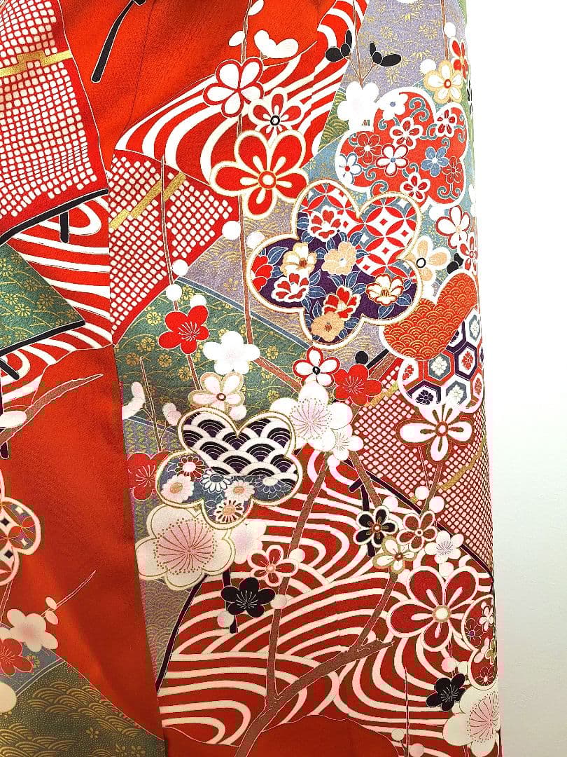 着物リメイクワンピース3666