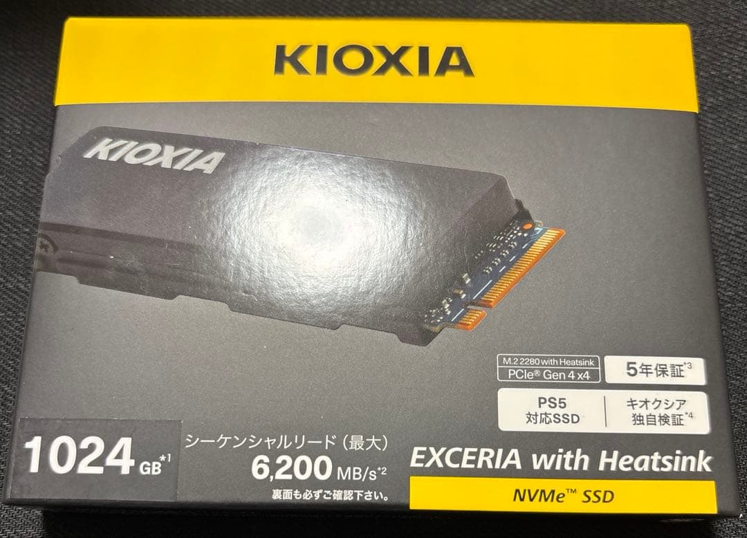 内蔵型SSD KIOXIA EXCERIA with Heatsink SSD 1TB