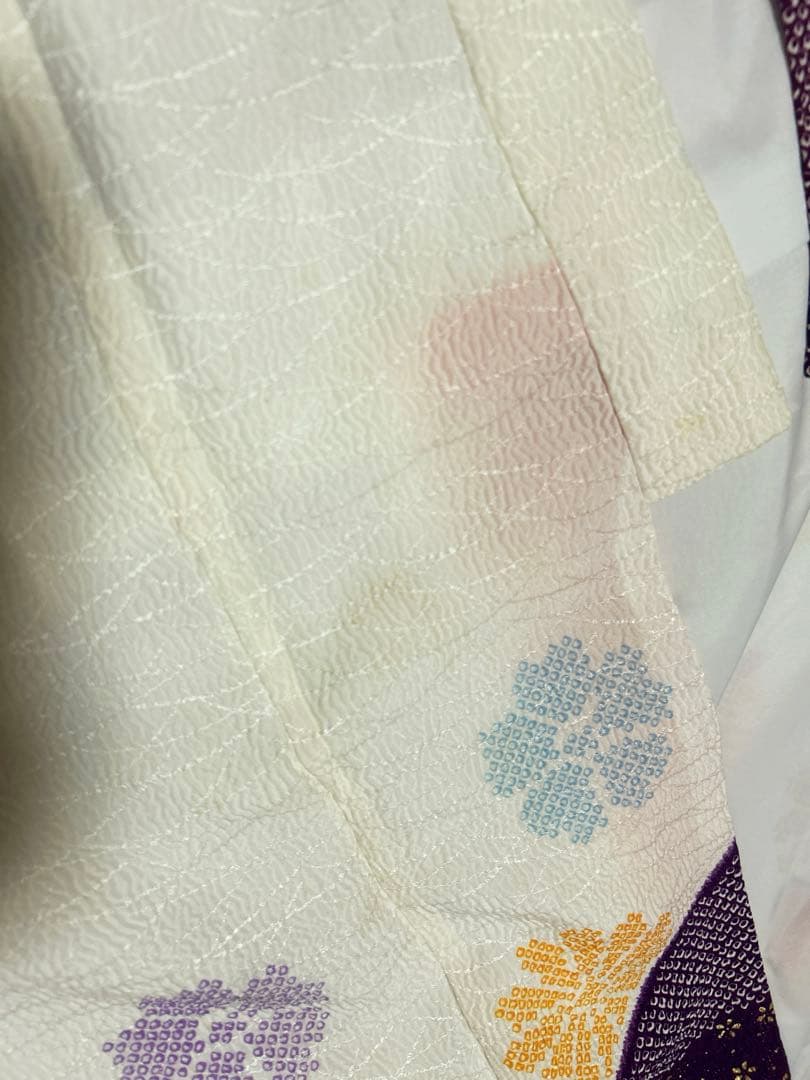 訳あり！特価品♡七五三　7歳　女の子　フルセット　一式　紫　ピンク　鹿の子柄