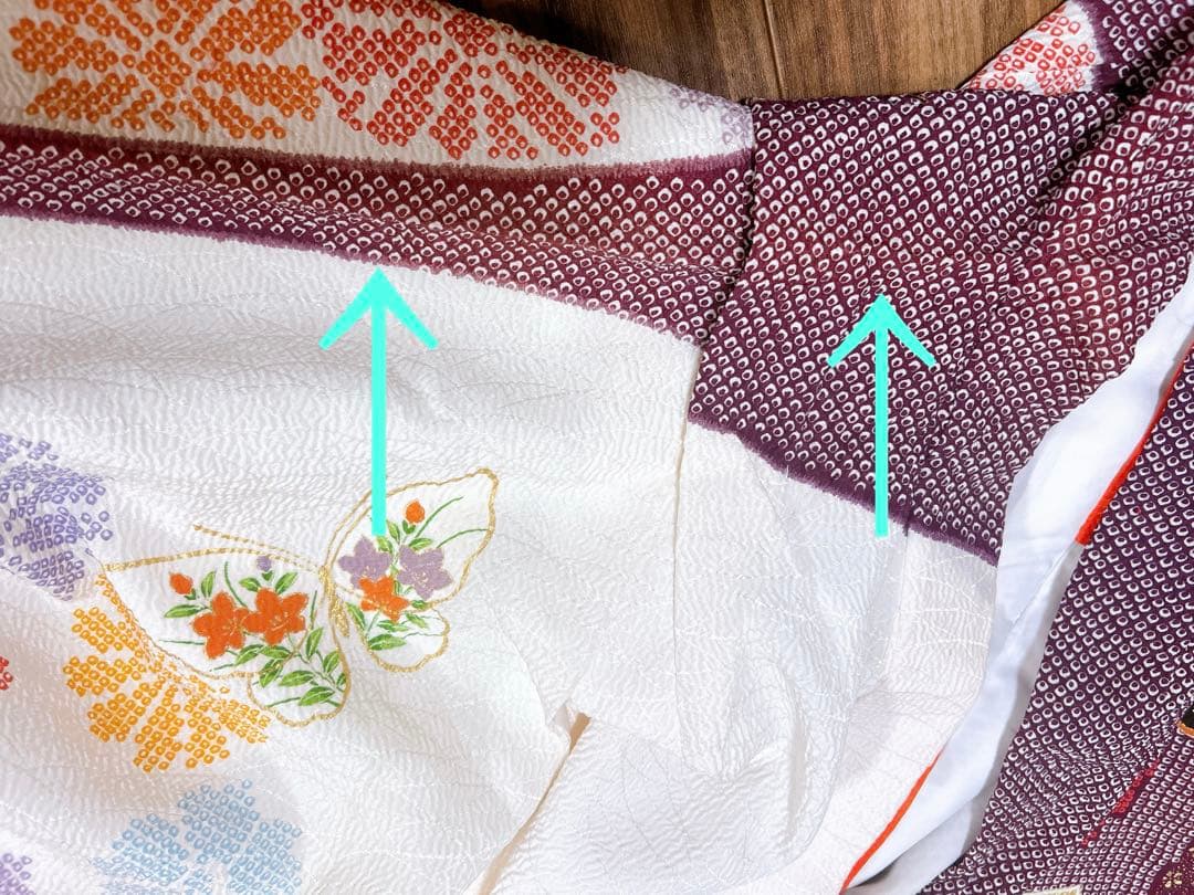 訳あり！特価品♡七五三　7歳　女の子　フルセット　一式　紫　ピンク　鹿の子柄