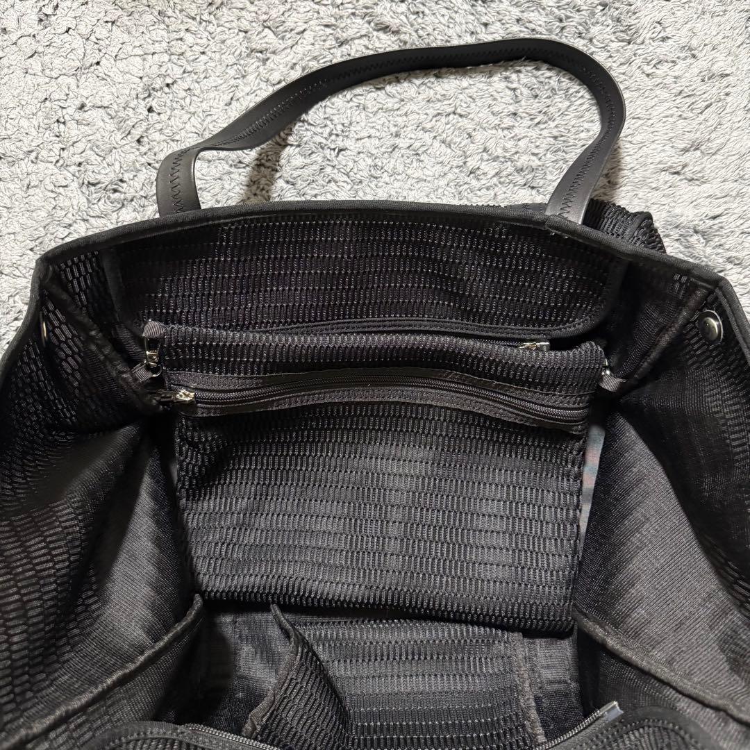 qbag paris ポーチ付き マザーズバッグ L ブラック