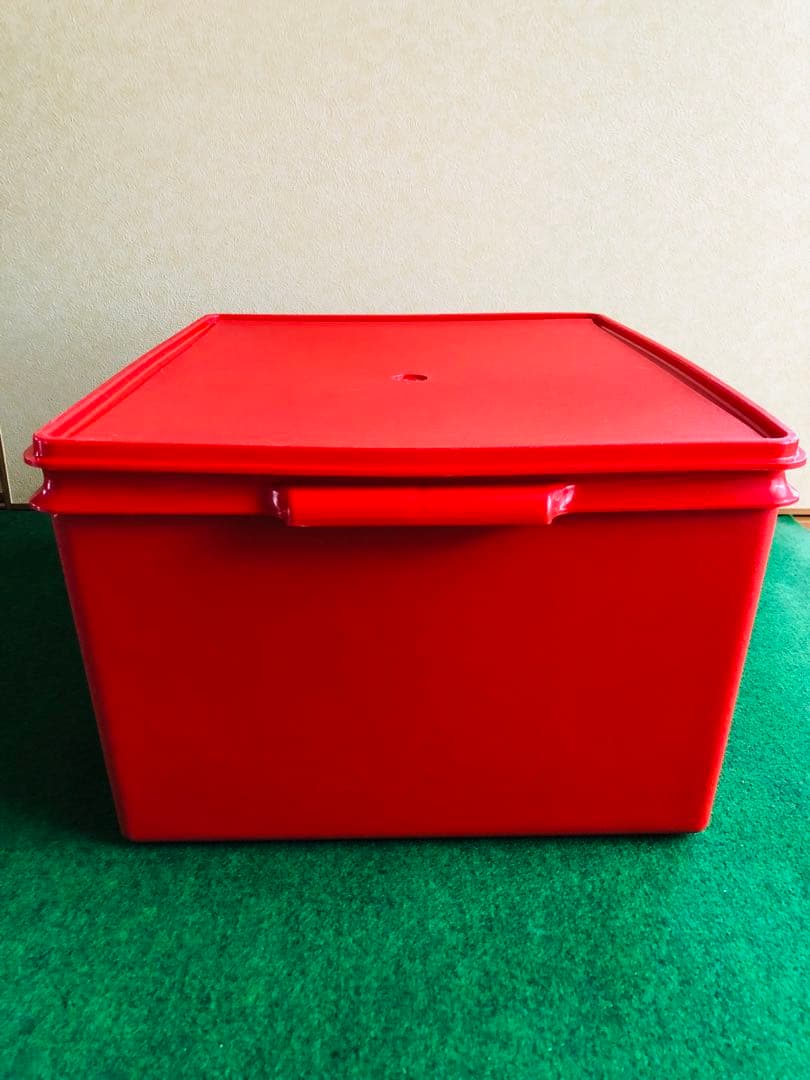 Tupperware ディープスーパーケース 赤