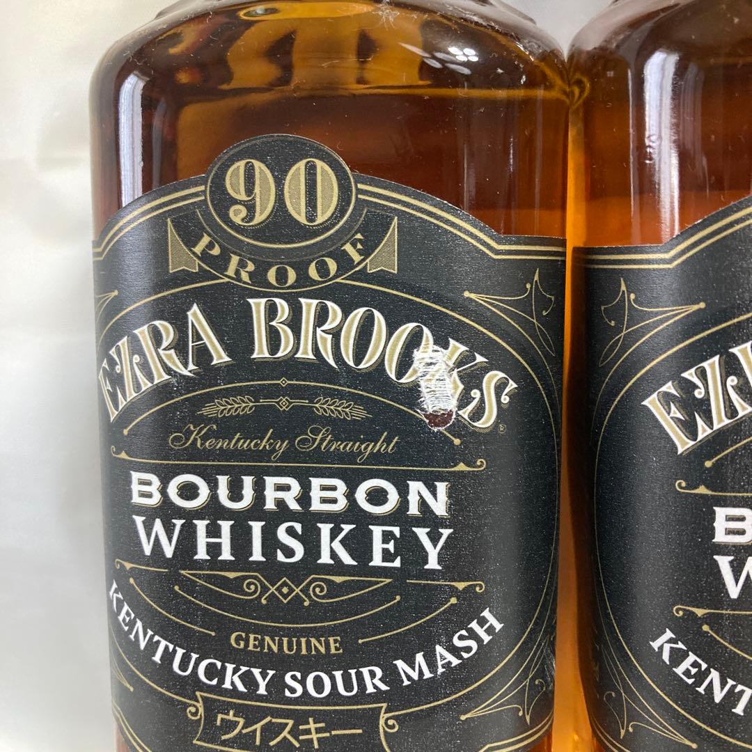 エズラブルックス　ブラックBourbon Whiskey 750ml 2本セット