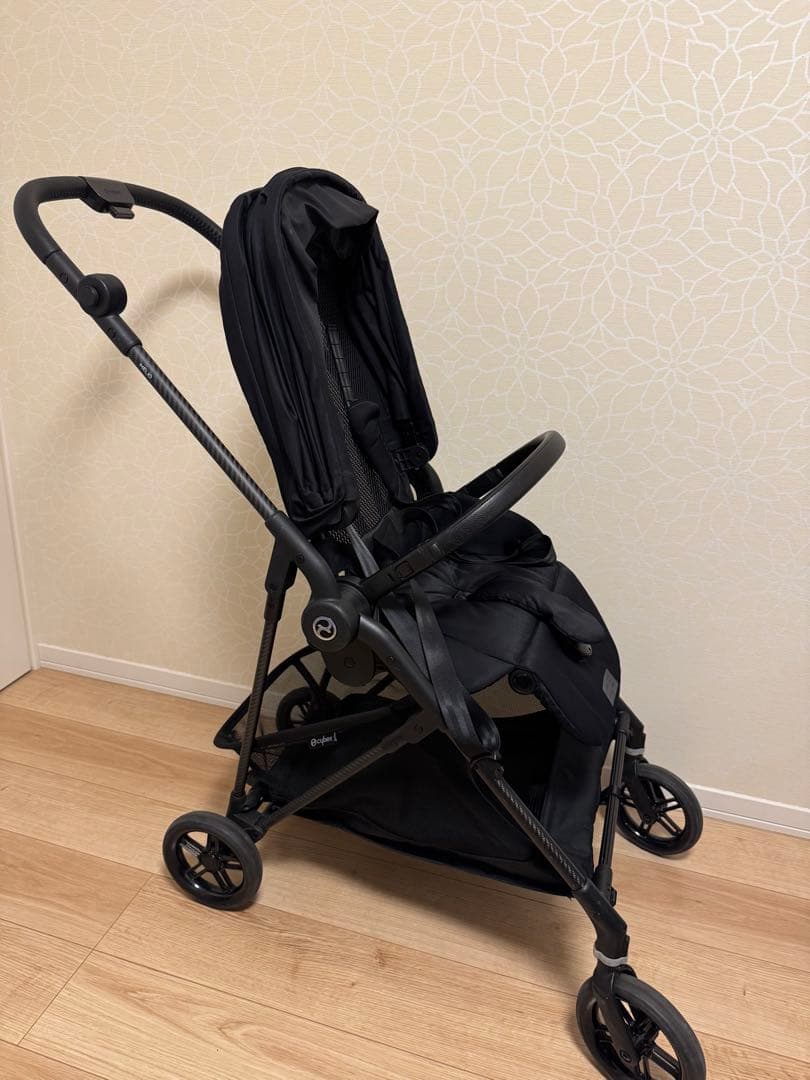 サイベックス メリオカーボン ベビーカー　cybex ブラック　アクセサリー付き