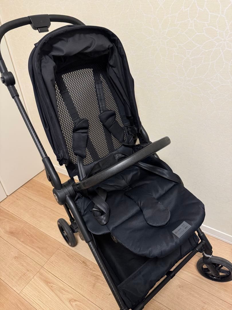サイベックス メリオカーボン ベビーカー　cybex ブラック　アクセサリー付き