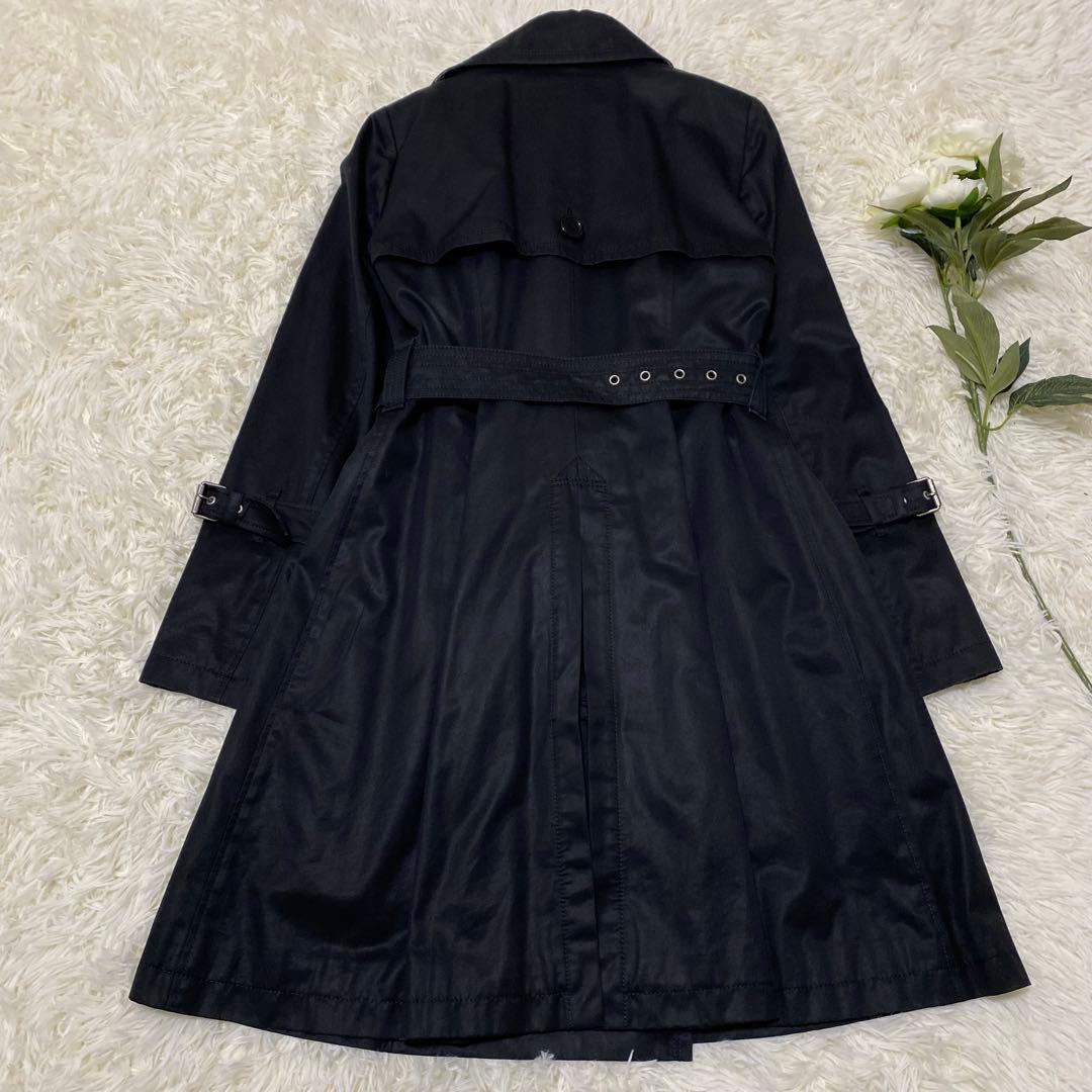 【BURBERRY BLUE LABEL】 トレンチコート ライナー付き 黒