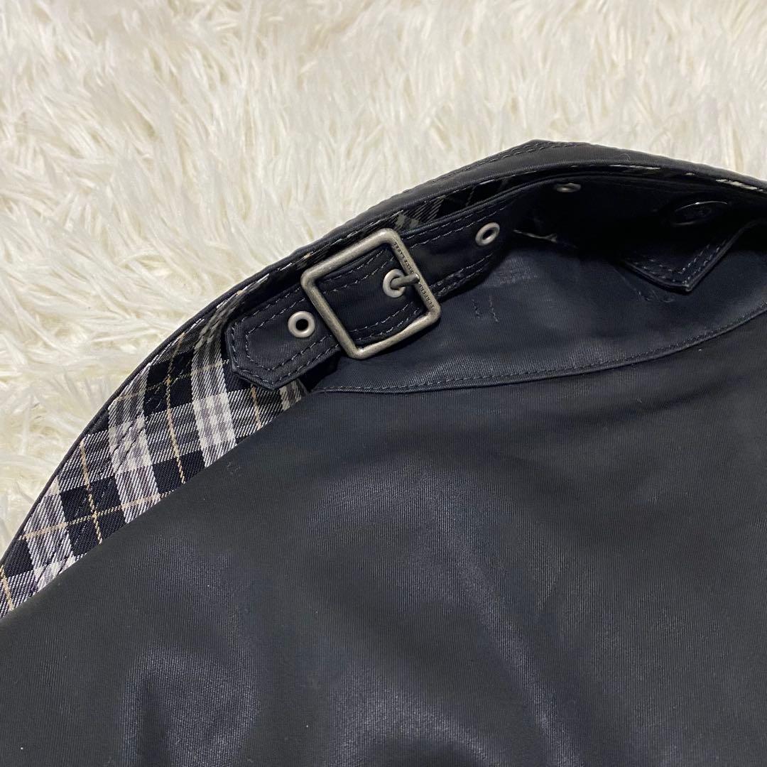 【BURBERRY BLUE LABEL】 トレンチコート ライナー付き 黒
