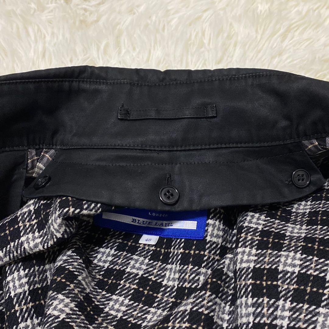 【BURBERRY BLUE LABEL】 トレンチコート ライナー付き 黒