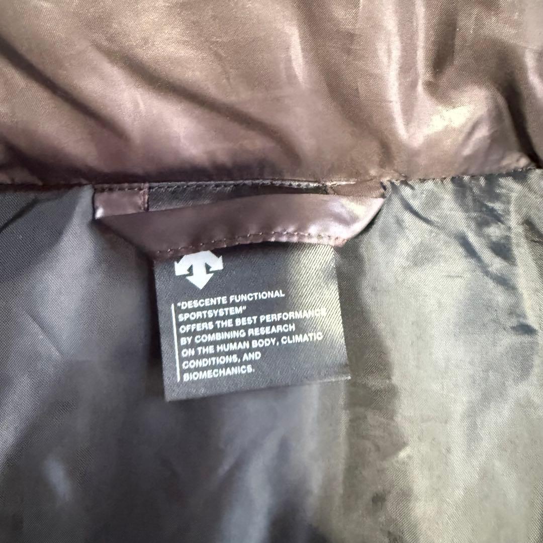 【デサント】美品 ベンチコート ダウン ブラウン Lサイズ メンズ